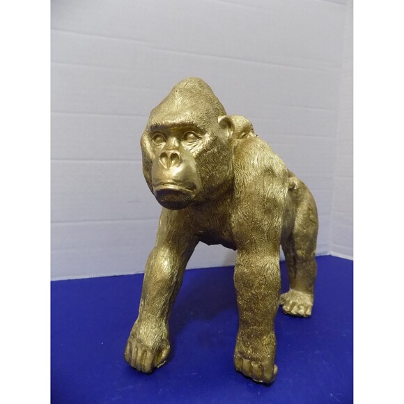 NEW Gorilla & Baby Ape King Kong Figurine Statue Monkey Silver Back - Picture 2 of 4